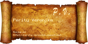 Perity Veronika névjegykártya